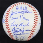 1969 Chicago Cubs Team Signed ONL Giles Baseball w/ 27 Signatures Including Leo Durocher, Ernie Banks, Fergie Jenkins, Ron Santo & More *Full JSA Letter*