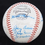 1970 Chicago Cubs Team Signed ONL Feeney Baseball w/ 23 Signatures Including Leo Durocher, Ernie Banks, Fergie Jenkins, Ron Santo & More *Full JSA Letter*