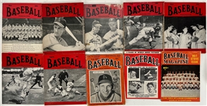 1934-65 Baseball Magazine Collection - Lot of 24