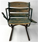 1950s-90s Milwaukee County Stadium Green Wooden Stadium Seat (MEARS LOA)