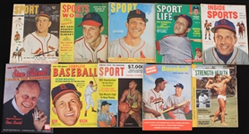 1949-94 Stan Musial St. Louis Cardinals Magazine Collection - Lot of 10
