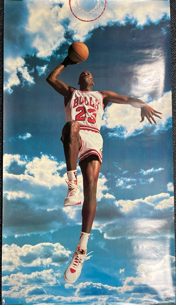 1992 Michael Jordan Chicago Bulls 40" x 72" Nike Sky Dunk Poster 
