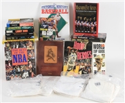 1950s-2000s Basketball & Baseball Book & Apparel Collection - Lot of 23