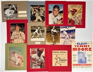 1960s-70s St. Louis Cardinals Matted Displays - Lot of 9 w/ 8 Signed Including & More (JSA)