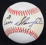 1984-86 Enos Slaughter St. Louis Cardinals Signed ONL Feeney Baseball (JSA)