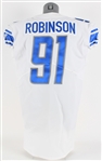 2018 A'Shawn Robinson Detroit Lions Road Jersey (MEARS LOA)