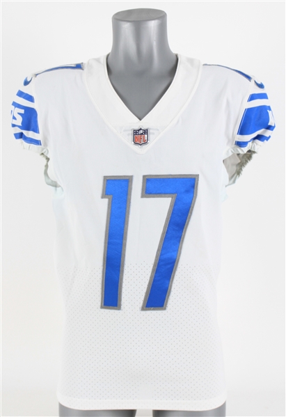 2021 Damion Ratley Detroit Lions Preseason Jersey (MEARS LOA)
