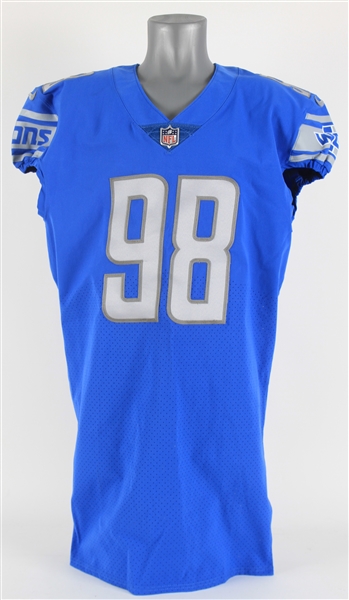 2020 John Penisini Detroit Lions Alternate Throwback Jersey (MEARS LOA)