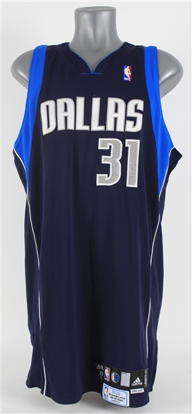 2007 Jason Terry Dallas Mavericks Playoff Game Worn Road Jersey (MEARS A10/MeiGray)