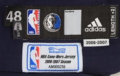 2007 Jason Terry Dallas Mavericks Playoff Game Worn Road Jersey (MEARS A10/MeiGray)