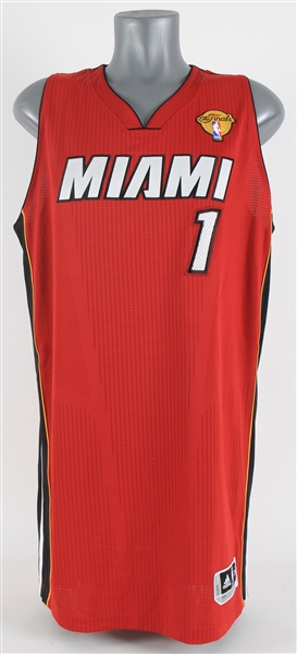 2011 Chris Bosh Miami Heat NBA Finals Issued Alternate Jersey (MEARS A5)