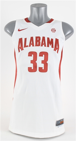 2013-14 Sharin Rivers Alabama Crimson Tide Womens College Basketball Jersey (MEARS LOA)