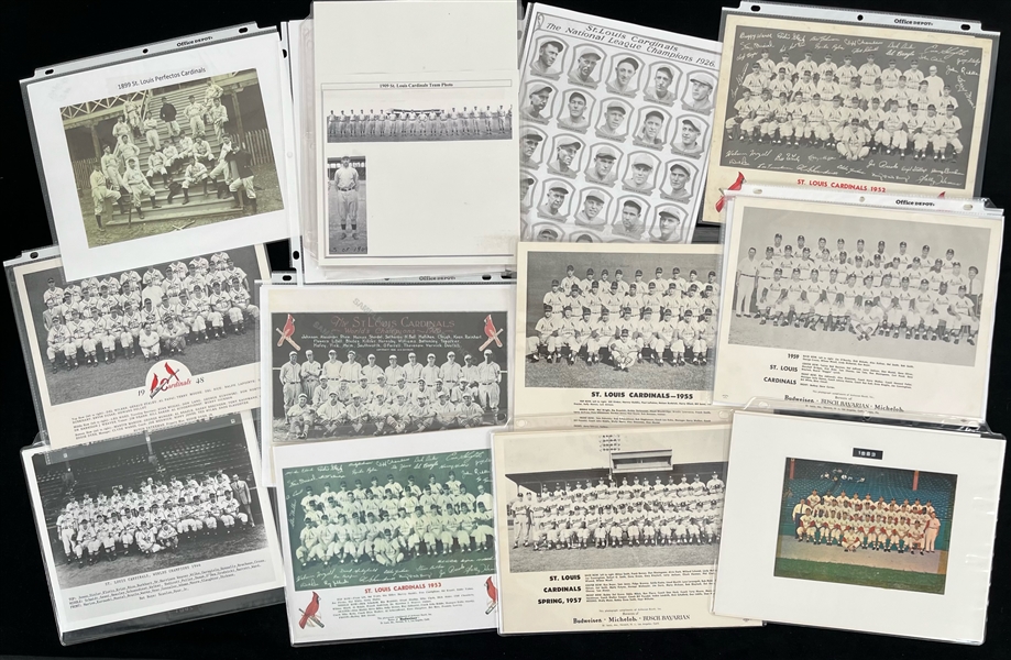 1890s-2000s St. Louis Cardinals Team Photo Collection - Lot of 75+