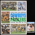 1964-1967 Tom Brown Green Bay Packers Autographed NFL Championship Game Program (Lot of 2) (JSA)