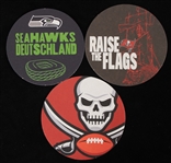 2022 Tampa Bay Buccaneers and Seattle Seahawks German 4" Cardboard Coasters (Lot of 3)