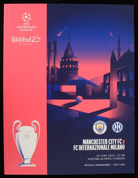 2023 Manchester FC vs FC Internazionale Milano UEFA Champions League Istanbul Final Game Program 