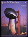 1985 Miami Dolphins vs San Francisco 49ers Super Bowl XIX Program