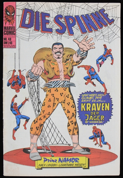 1975 German Spiderman Comicbook with Kraven the Hunter Appearance 