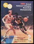 March 28, 1977 NCAA Final Four Program (Marquette National Champion)