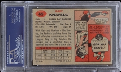 1957 Gary Knafelc Green Bay Packers Topps Trading Card #45 (NM-7)