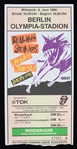 1990 Rolling Stones at Berlin Olympia-Stadion Ticket Stub