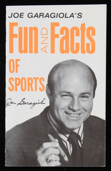 1960s-1970s Joe Garagiolas Fun and Facts of Sports Pocket Booklet