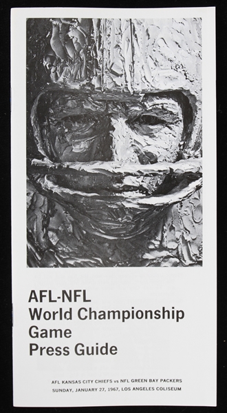1967 Kansas City Chiefs vs Green Bay Packers Super Bowl I Press Guide 