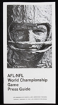 1967 Kansas City Chiefs vs Green Bay Packers Super Bowl I Press Guide 