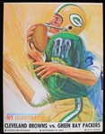 1966 Cleveland Browns vs Green Bay Packers NFL Illustrated Gameday Magazine