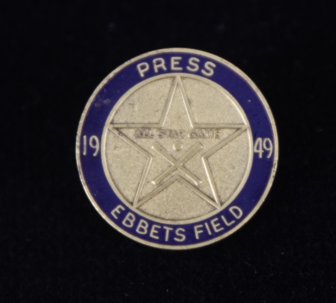 1949 MLB All Star Game at Ebbets Field Press Pin