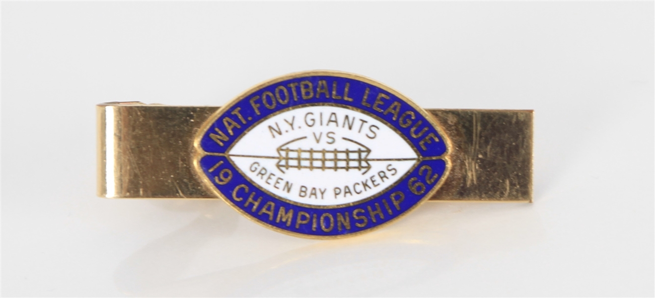 1962 Green Bay Packers vs New York Giants World Championship Game 1.5" Tie Clip