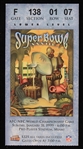 1999 Denver Broncos vs Atlanta Falcons Super Bowl XXXIII Ticket Stub