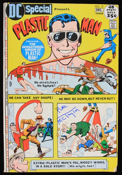 1971 Plastic Man Issue #15 Signed by Mark Taylor (JSA)