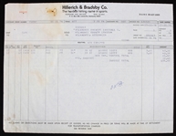 1974 George Scott Milwaukee Brewers Bat Invoice