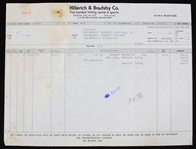 1974 Johnny Vukovich Milwaukee Brewers Bat Invoice