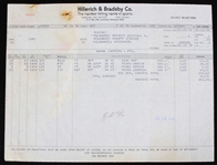 1974 Dave May Pedro Garcia Deron Johnson Milwaukee Brewers Bat Invoice