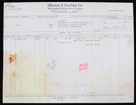 1974 Dave May Milwaukee Brewers Bat Invoice