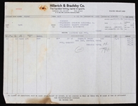 1974 Charlie Moore Milwaukee Brewers Bat Invoice