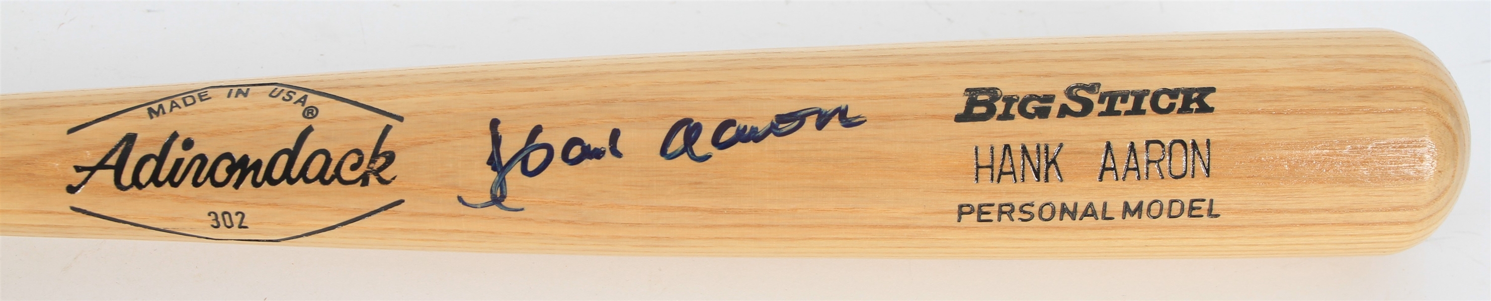 1970s Hank Aaron Atlanta Braves Signed Adirondack Bat (JSA)
