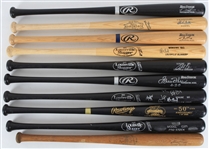 1950's-2000's Baseball Bat Collection - Lot of 14 w/ 11 Signed Including Eddie Mathews, Bob Feller, Prince Fielder & More (JSA)