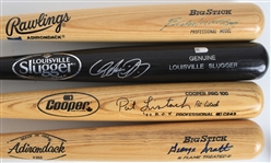 1950's-2000's Baseball Bat Collection - Lot of 14 w/ 11 Signed Including Eddie Mathews, Bob Feller, Prince Fielder & More (JSA)