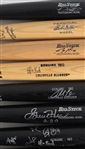 1950's-2000's Baseball Bat Collection - Lot of 14 w/ 11 Signed Including Eddie Mathews, Bob Feller, Prince Fielder & More (JSA)