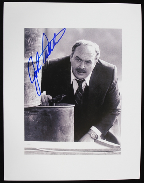 1984 John Ashton Beverly Hill Cop Autographed 8"x10" B&W Photo (JSA)