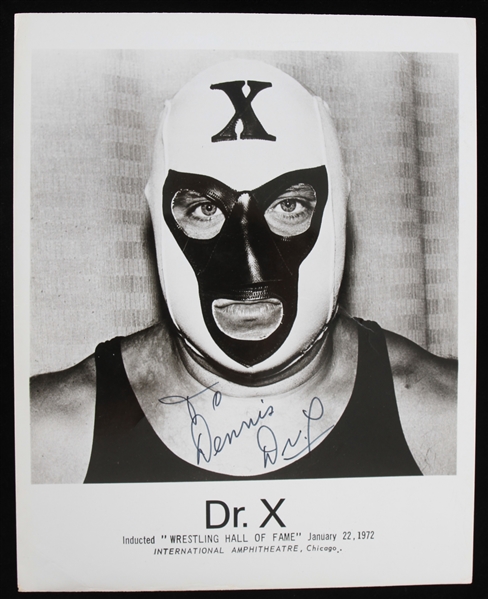 1972 Dick "Docter X" Beyer (d.2019) Autographed 8"x10" B&W Photo (JSA)