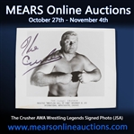 1971 Reginald "The Crusher" Lisowski (d.2003)Autographed 8"x10" B&W Photo (JSA)