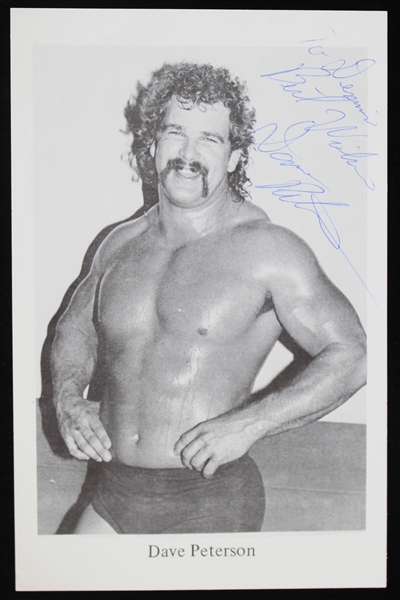 1984-1993 Dave Peterson (d.1993) Secretarial Signed 6"x8" B&W Photo 