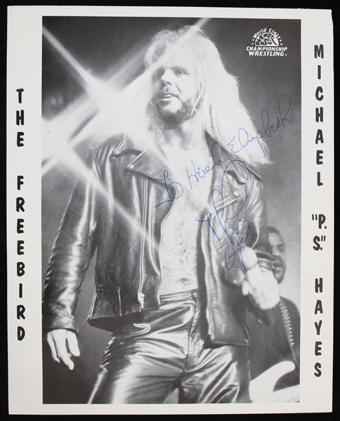 1979-1994 Micheal "P.S" Hayes Autographed 8"x10" B&W Photo (JSA)