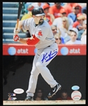 1961-2022 Carl Warwick Los Angeles Dodgers Sean Doolittle Oakland Athletics Kevin Youkilis Boston Red Sox Justin Upton Arizona Diamondbacks and More Autographed 8x10 Color Photos (Lot of 9)