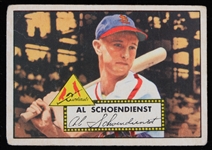 1952 Red Schoendienst St. Louis Cardinals Topps Trading Card #91
