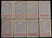 1951 Gil Hodges and Duke Snider Brooklyn Dodgers Vic Raschi New York Yankees Bob Lemon Cleveland Indians and More Bowman Trading Cards (Lot of 8)